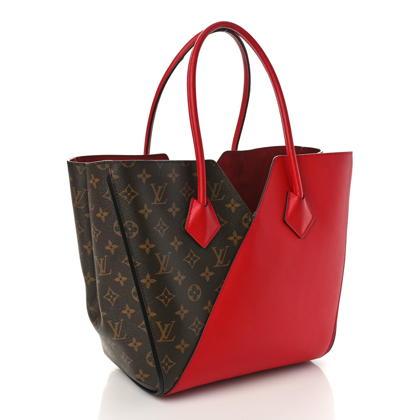 Calfskin Monogram Kimono Tote Cherry