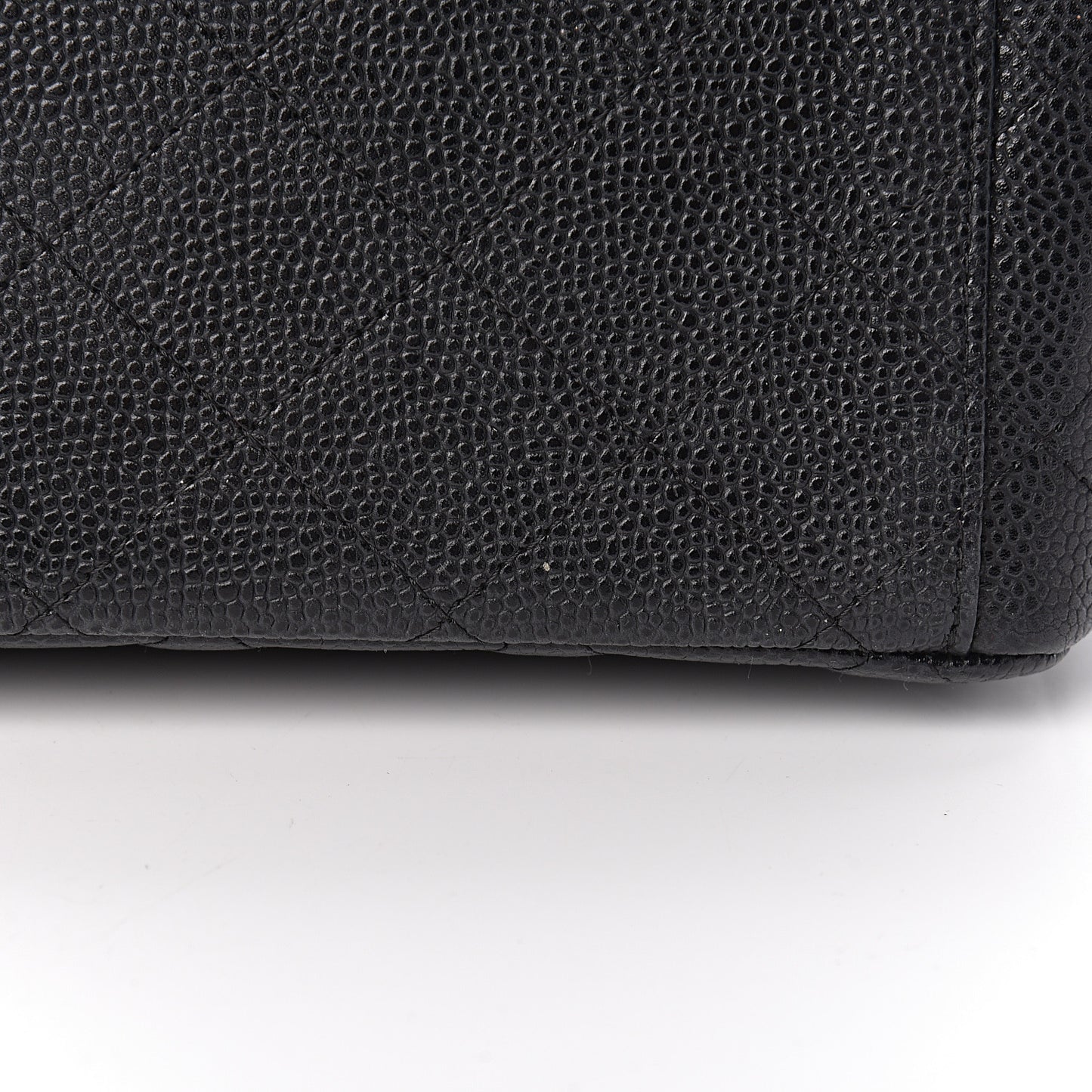 Caviar Quilted Maxi Double Flap Black