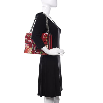 Gucci Calfskin Blooms Print Medium Dionysus Shoulder Bag Romantic Cherry Multicolor 2 of 10