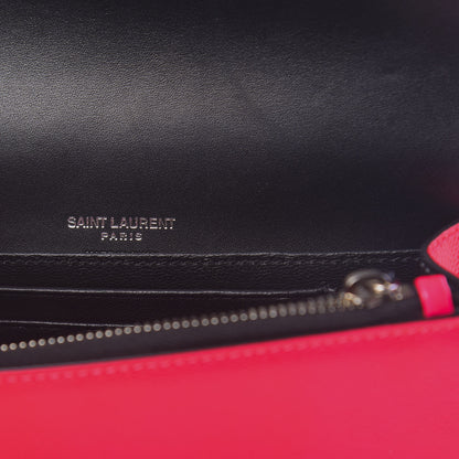 Saint Laurent Grain De Poudre Monogram Kate Belt Bag Neon Pink 6 of 10