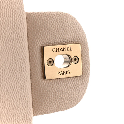 Chanel Caviar Quilted Medium Double Flap Ecru 8 of 12