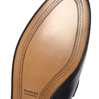 Gucci Malaga Kid Web Womens Horsebit Loafers 35.5 Black 10 of 15