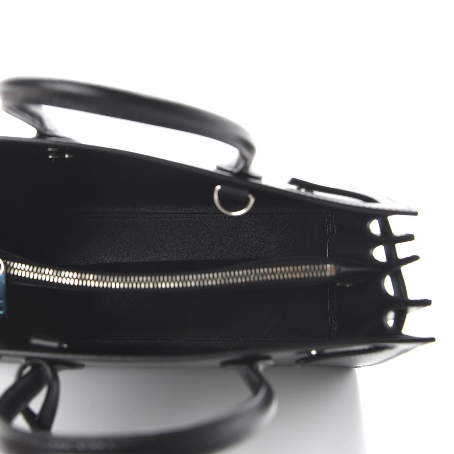 Grained Calfskin Baby Sac De Jour Black