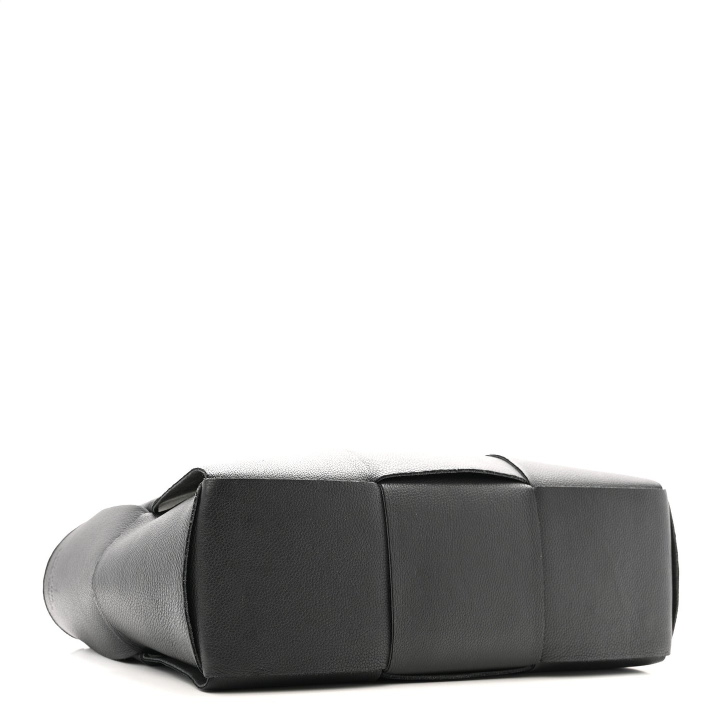 Grained Calfskin Maxi Intrecciato Arco Black