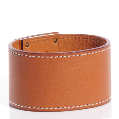 Hermes Natural Barenia Kelly Dog Bracelet 4 of 41