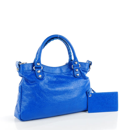 Balenciaga Agneau Giant 12 Silver Hardware Town Bleu Lazuli 3 of 8