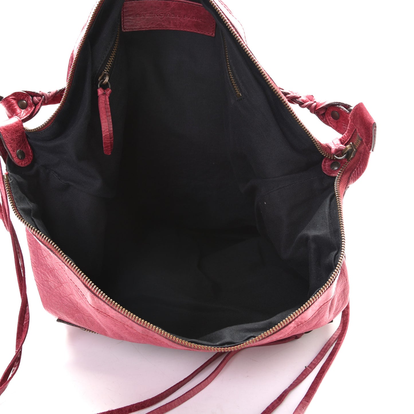 Agneau Classic Hardware Day Hobo Pourpre