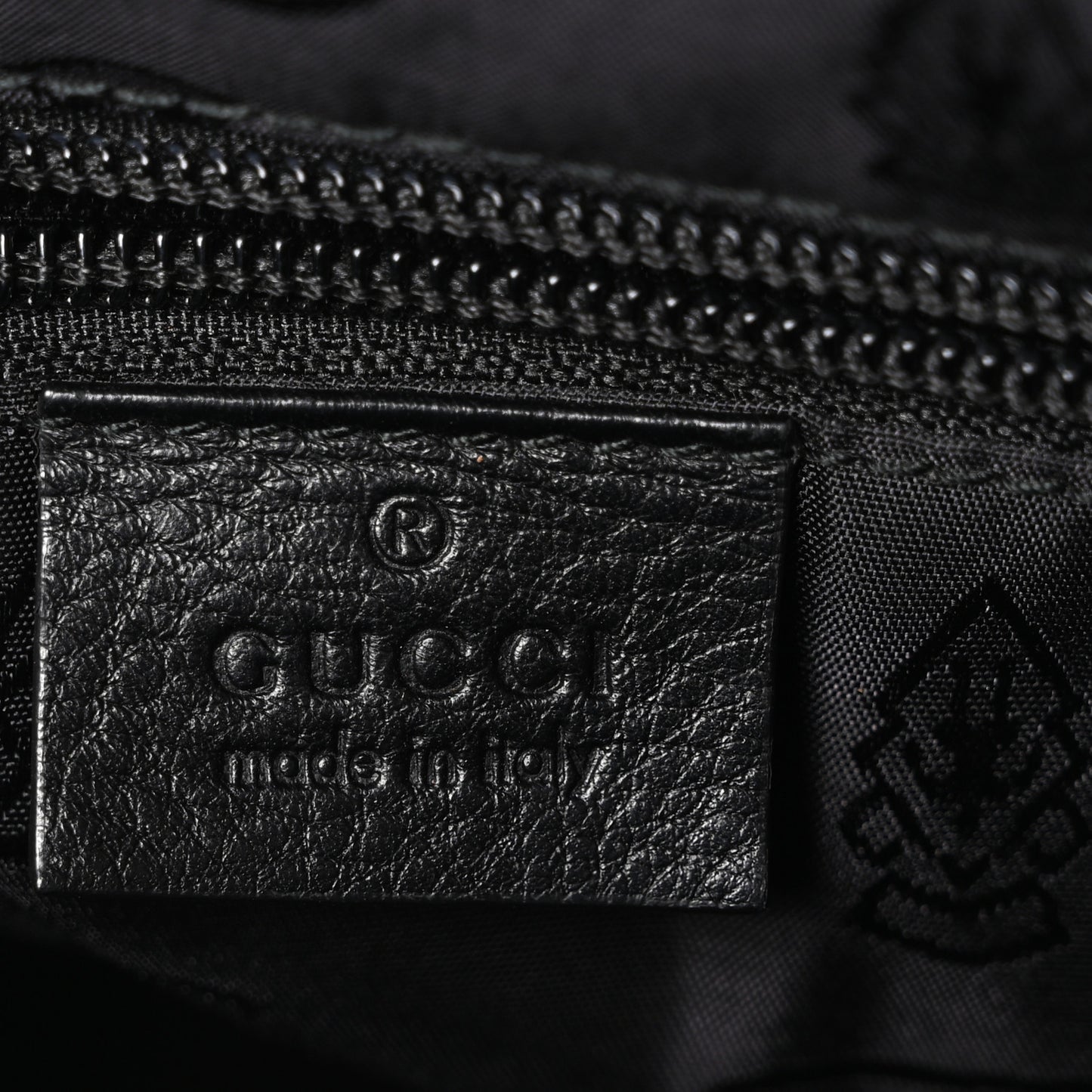 Guccissima Flat Messenger Bag Black