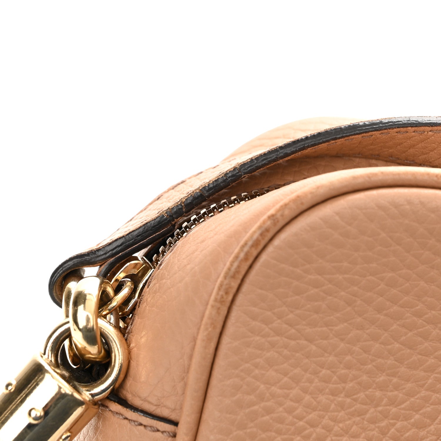 Gucci Pebbled Calfskin Small Soho Disco Bag Camelia 18 of 18