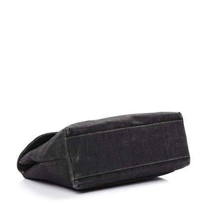 Chanel Denim Jumbo Kelly Flap Black 3 of 20