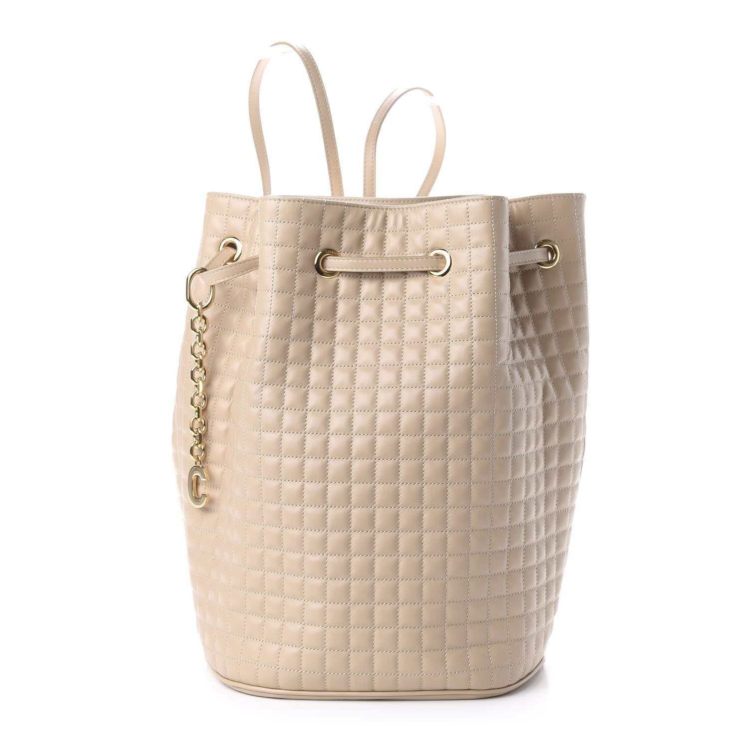 Celine Calfskin Quilted Small C Backpack Nude 1 of 9