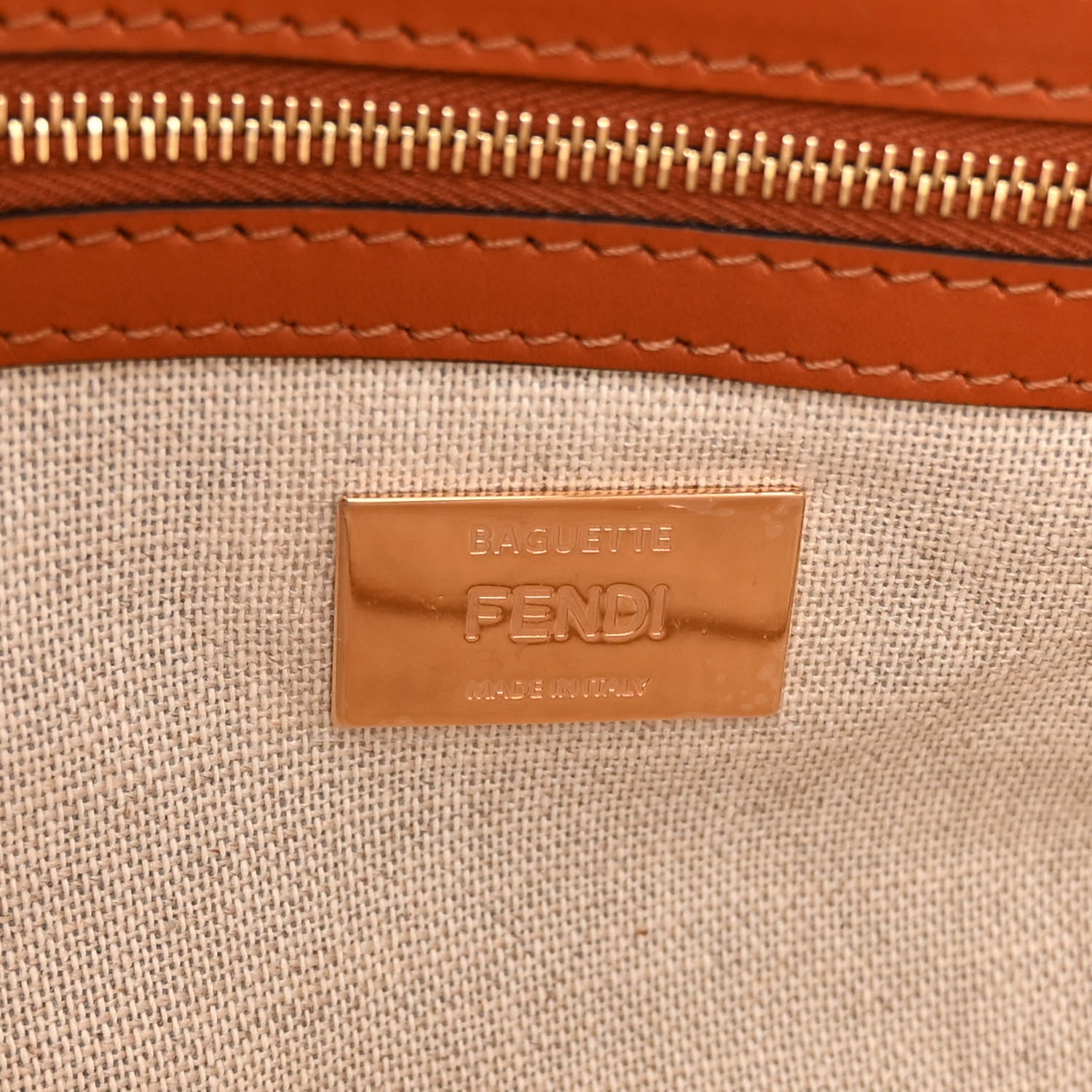 Fendi Kuban Canvas Vitello King FF Embroidered Baguette Grezzo Multicolor 7 of 10