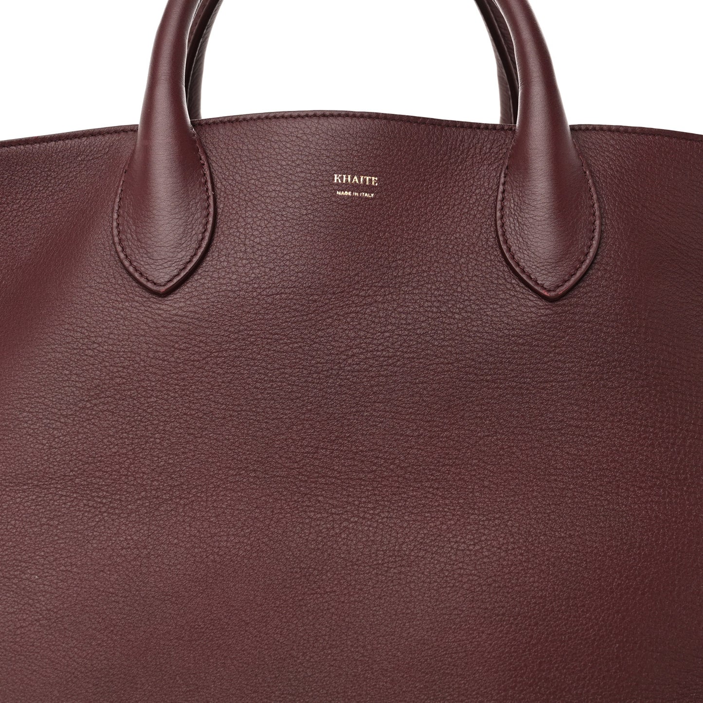 Pebbled Calfskin Medium Amelia Tote Burgundy