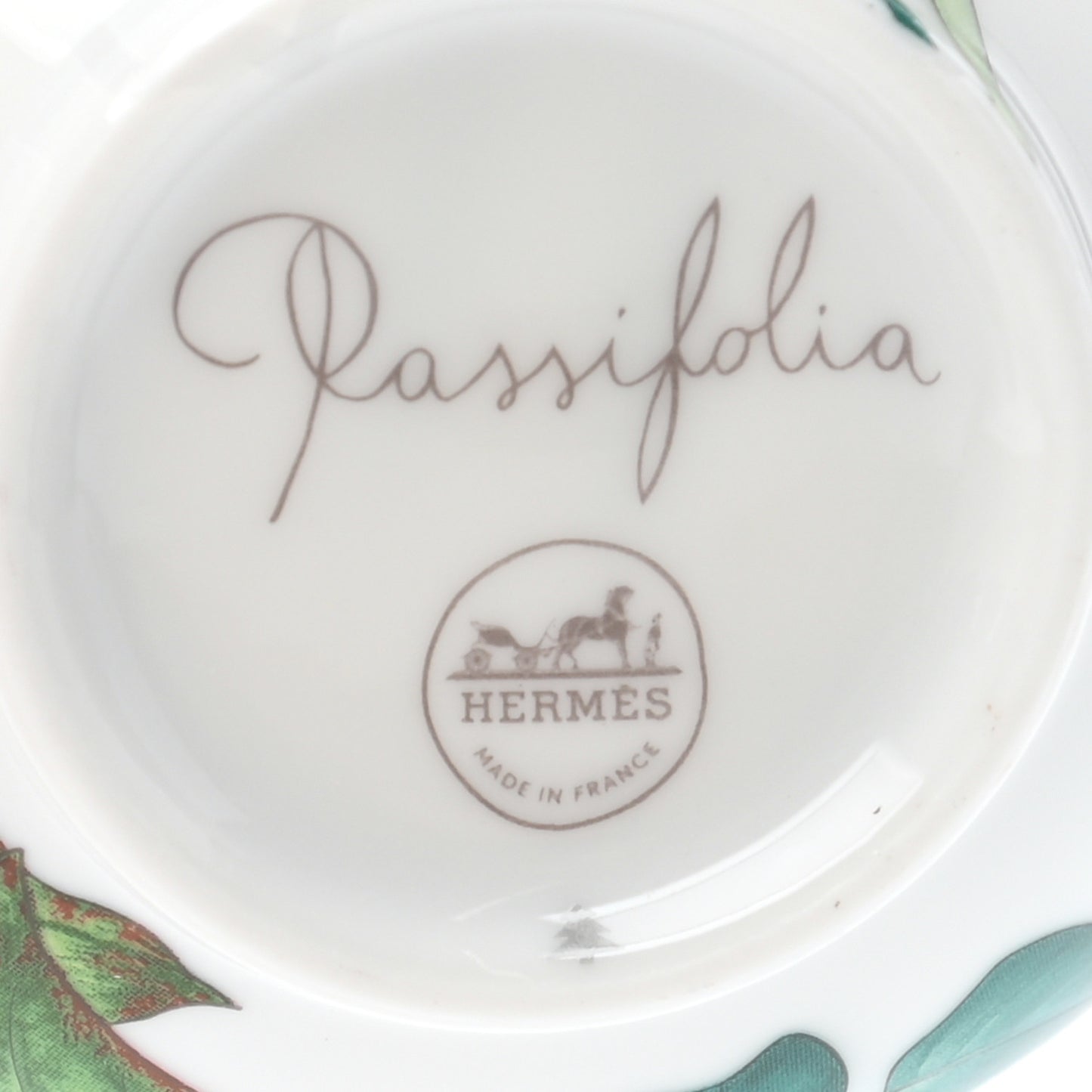 Porcelain Passifolia Tea Cup And Saucer Set Of 2