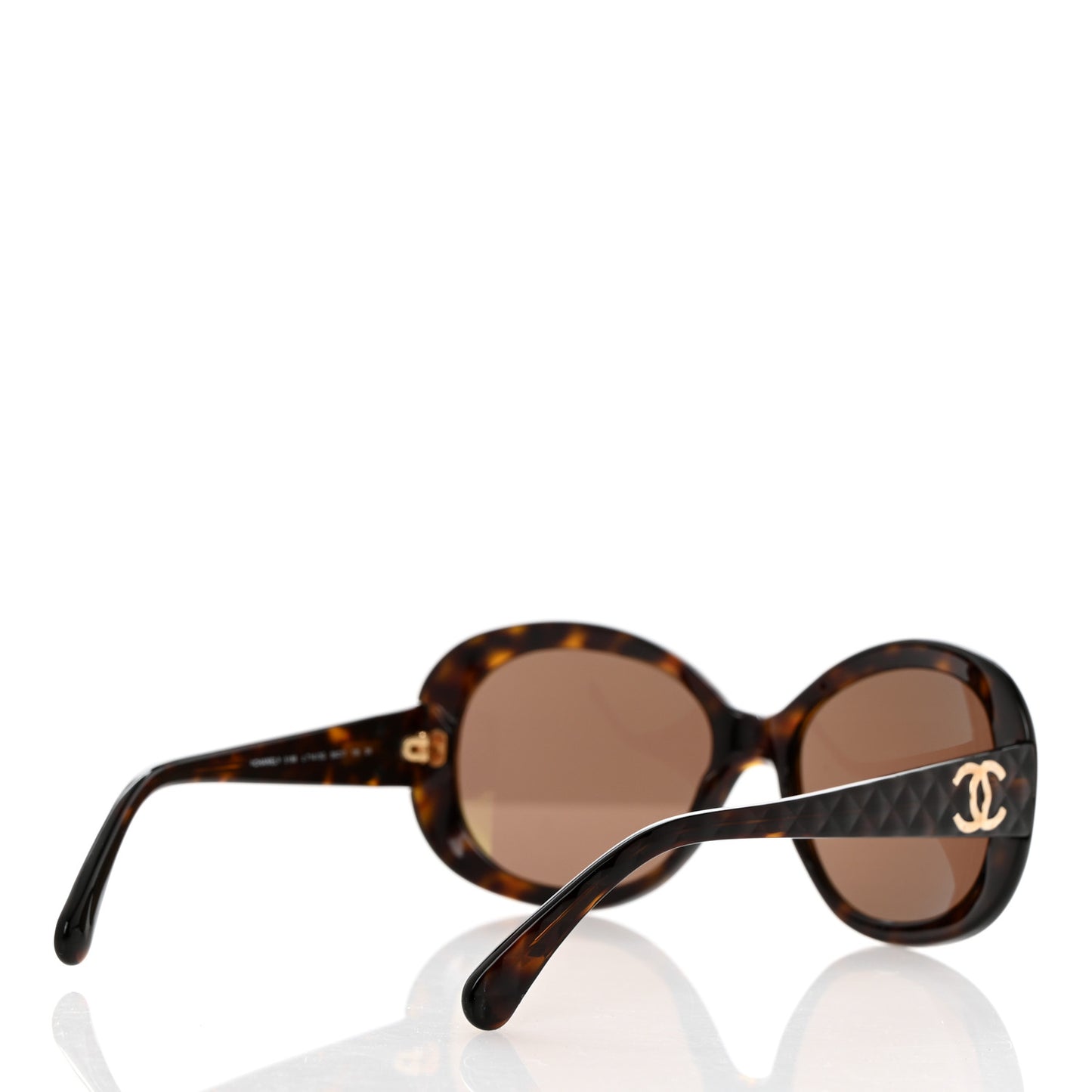 Quilted CC Sunglasses 5188 Tortoise