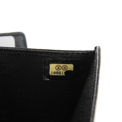 Chanel Grained Calfskin CC Button Flap Wallet Black 7 of 8
