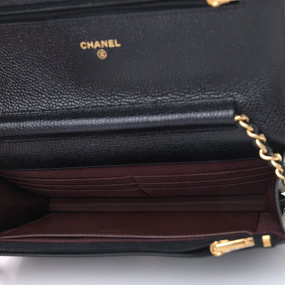 Chanel Caviar Quilted Wallet On Chain WOC Black 5 of 10
