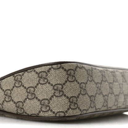 Gucci GG Supreme Monogram Textured Dollar Calfskin Web Small Ophidia GG Handbag Beige Ebony New Acero 9 of 12
