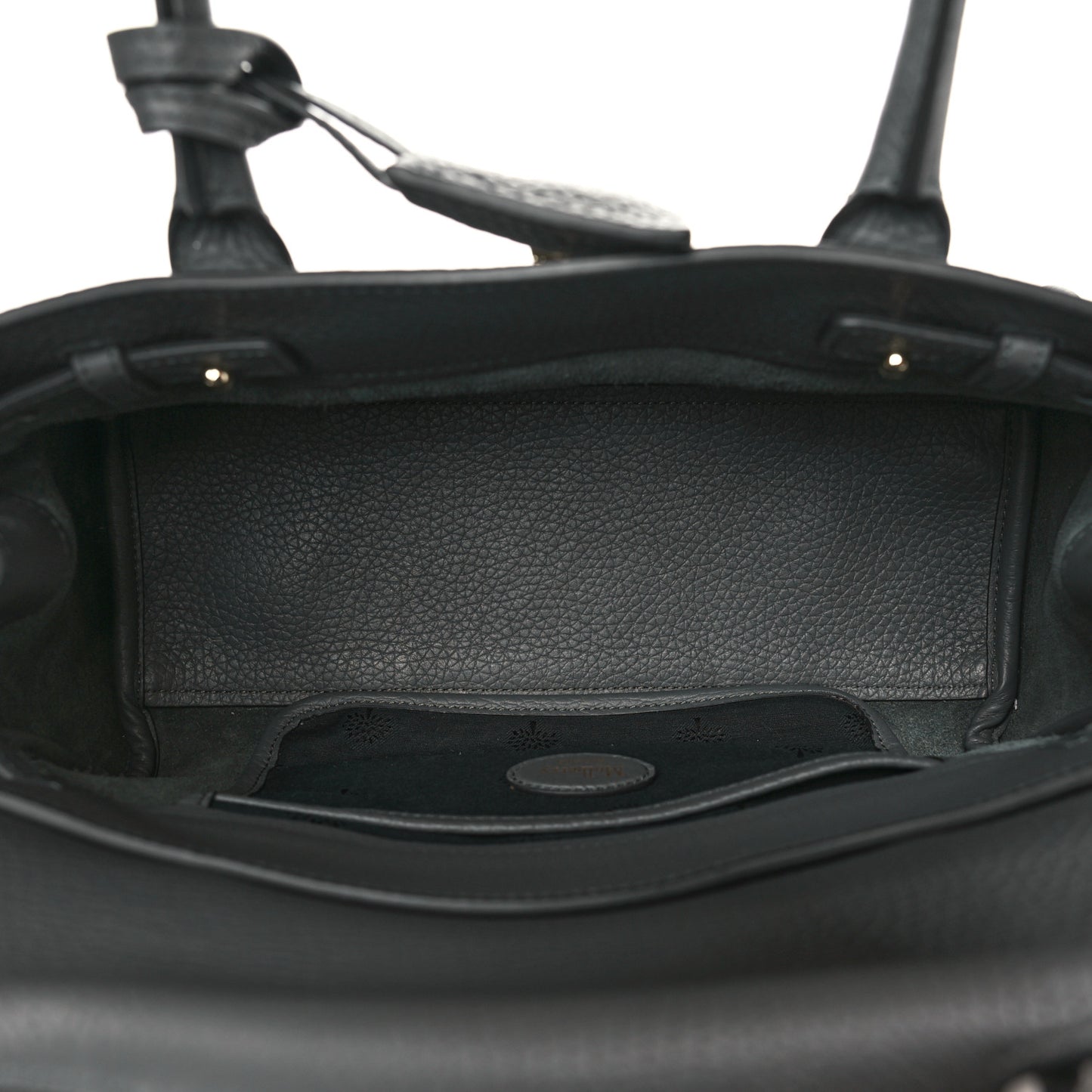Classic Grain Small Bayswater Satchel Mole Grey