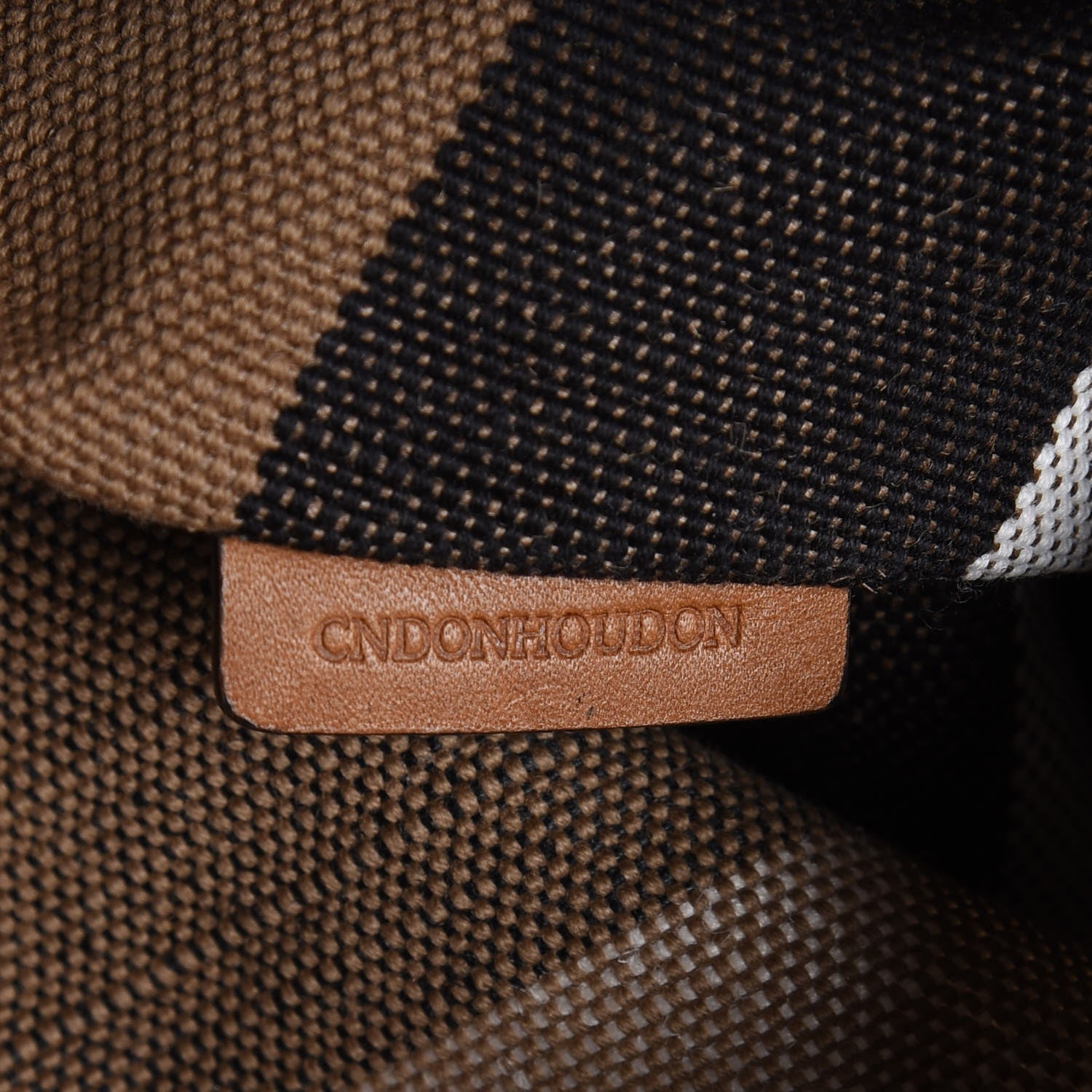 Burberry Canvas House Check Medium Bucket Tan 7 of 9