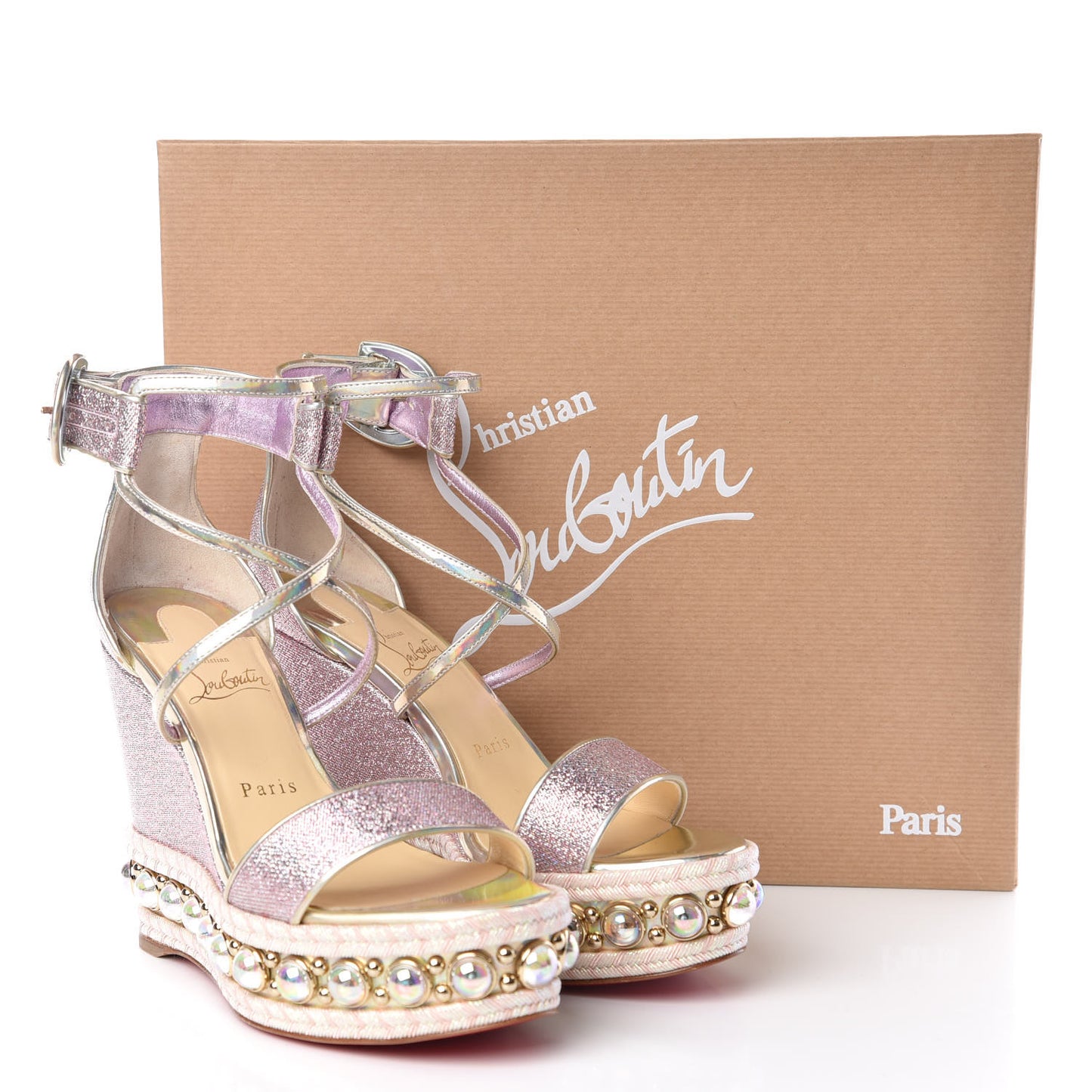 Lurex Chocazeppa 120 Platform Wedge Sandals 37 Lupin