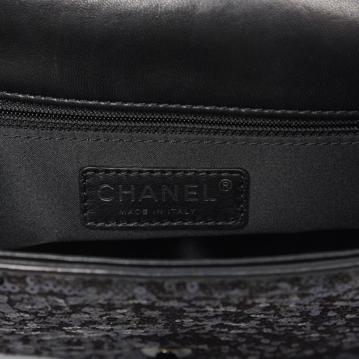 Chanel Sequin Lambskin Medium Moonlight on Water Flap Black 6 of 9