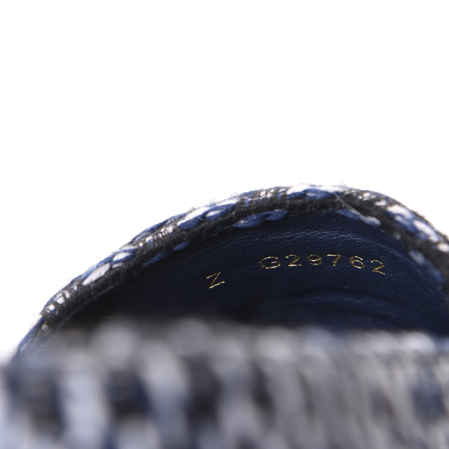 Tweed Grosgrain CC Espadrilles 36 Black Navy White