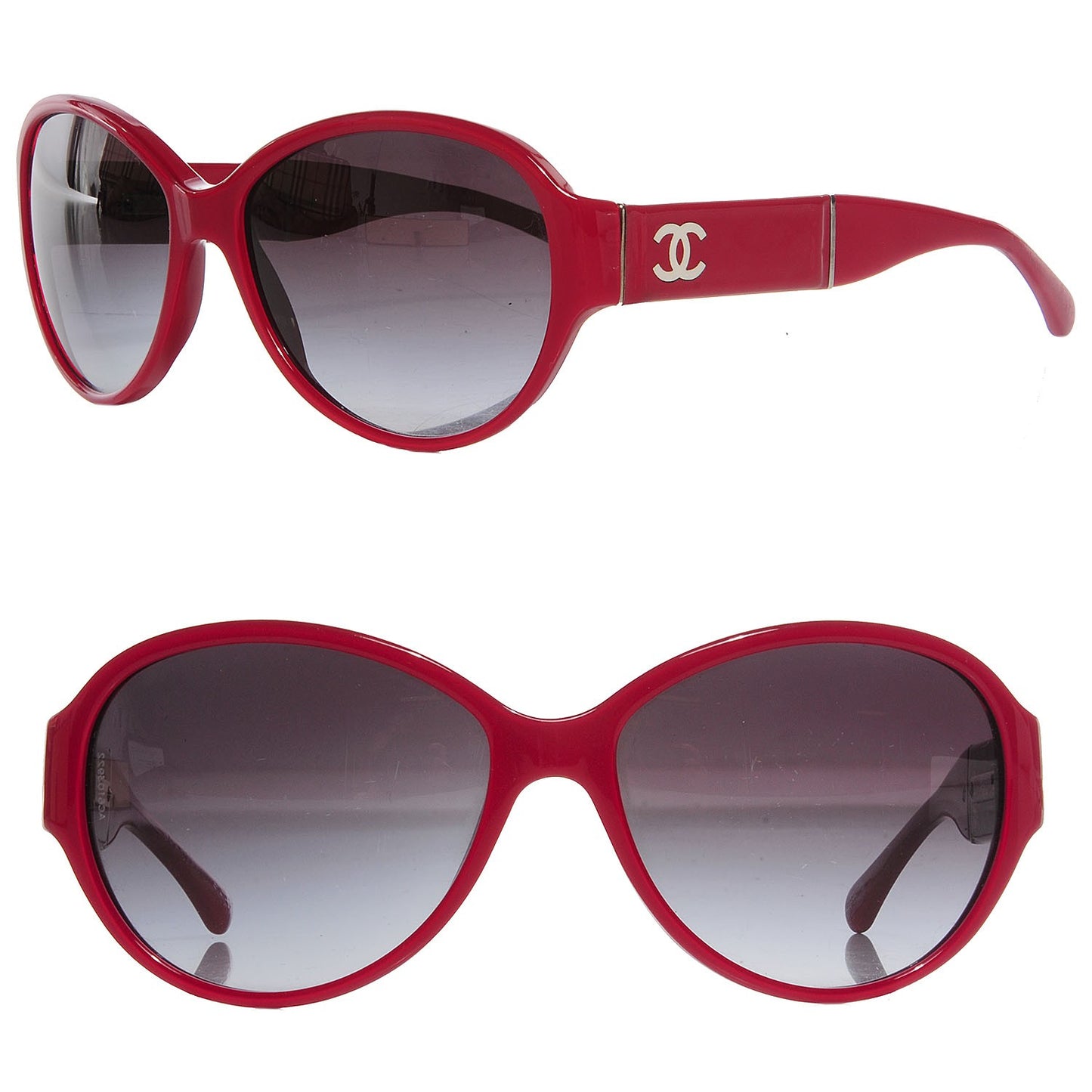 Patent Leather CC Sunglasses 5230Q Red