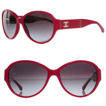 Chanel Patent Leather CC Sunglasses 5230Q Red 1 of 5