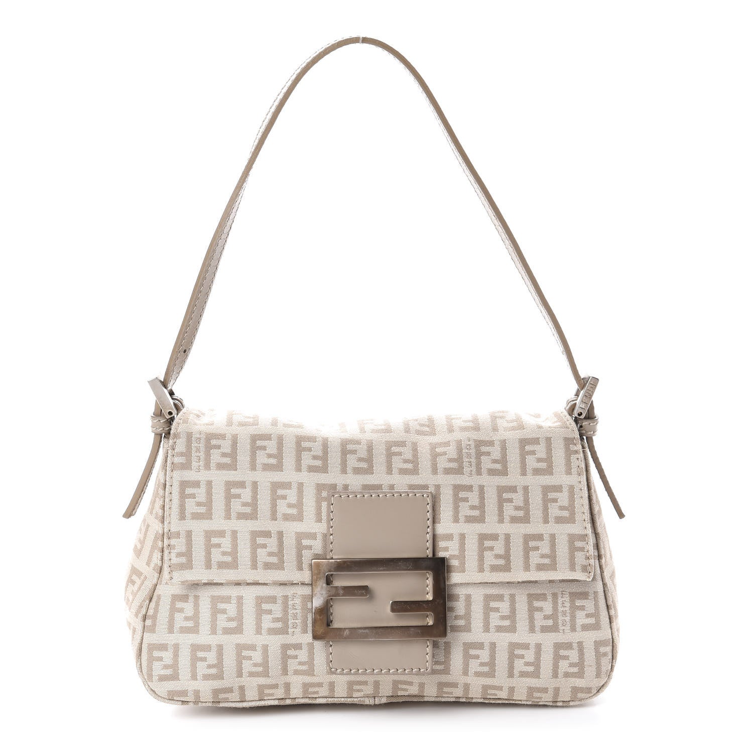 Fendi Zucchino Cuoio Mini Mama Baguette Beige Tortora Pietra 1 of 11