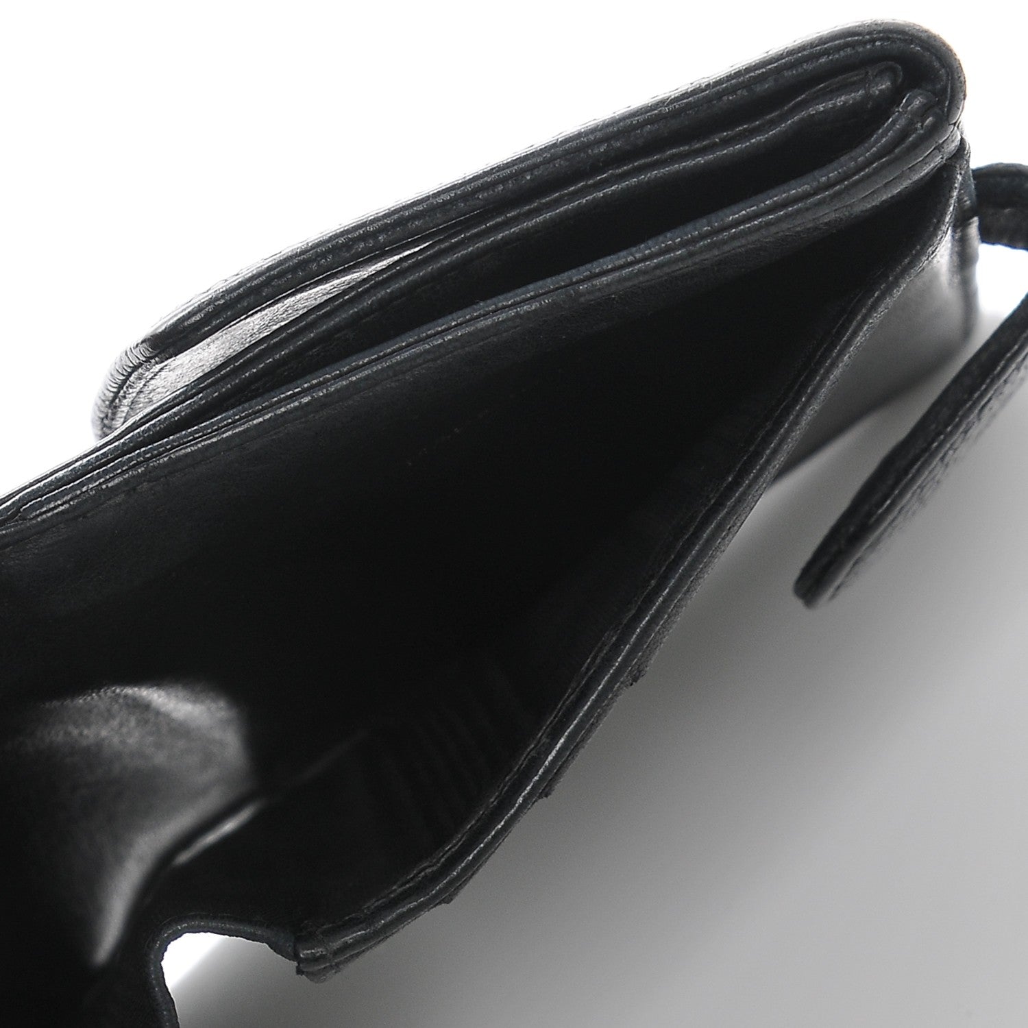 Chanel Caviar Timeless CC Compact French Wallet Black 7 of 10