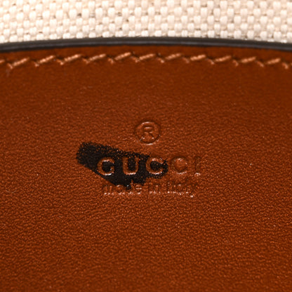 Gucci New Canvas Charisma Calfskin Crystal GG Monogram Mini Jackie 1961 Hobo Camel Ebony 6 of 10