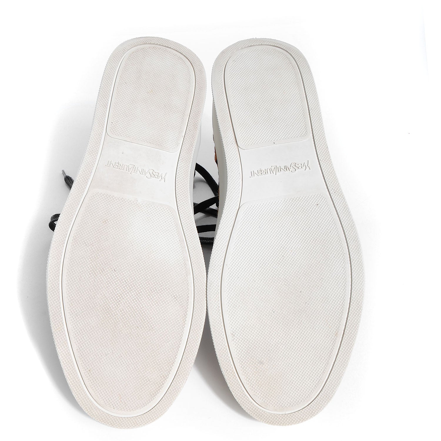 Saint Laurent Leopard Print Calf Hair Malibu Sneakers 43 5 of 9