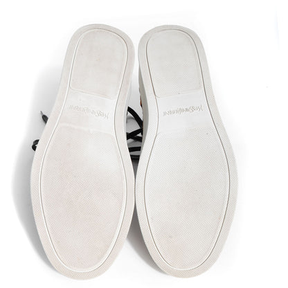 Saint Laurent Leopard Print Calf Hair Malibu Sneakers 43 5 of 9