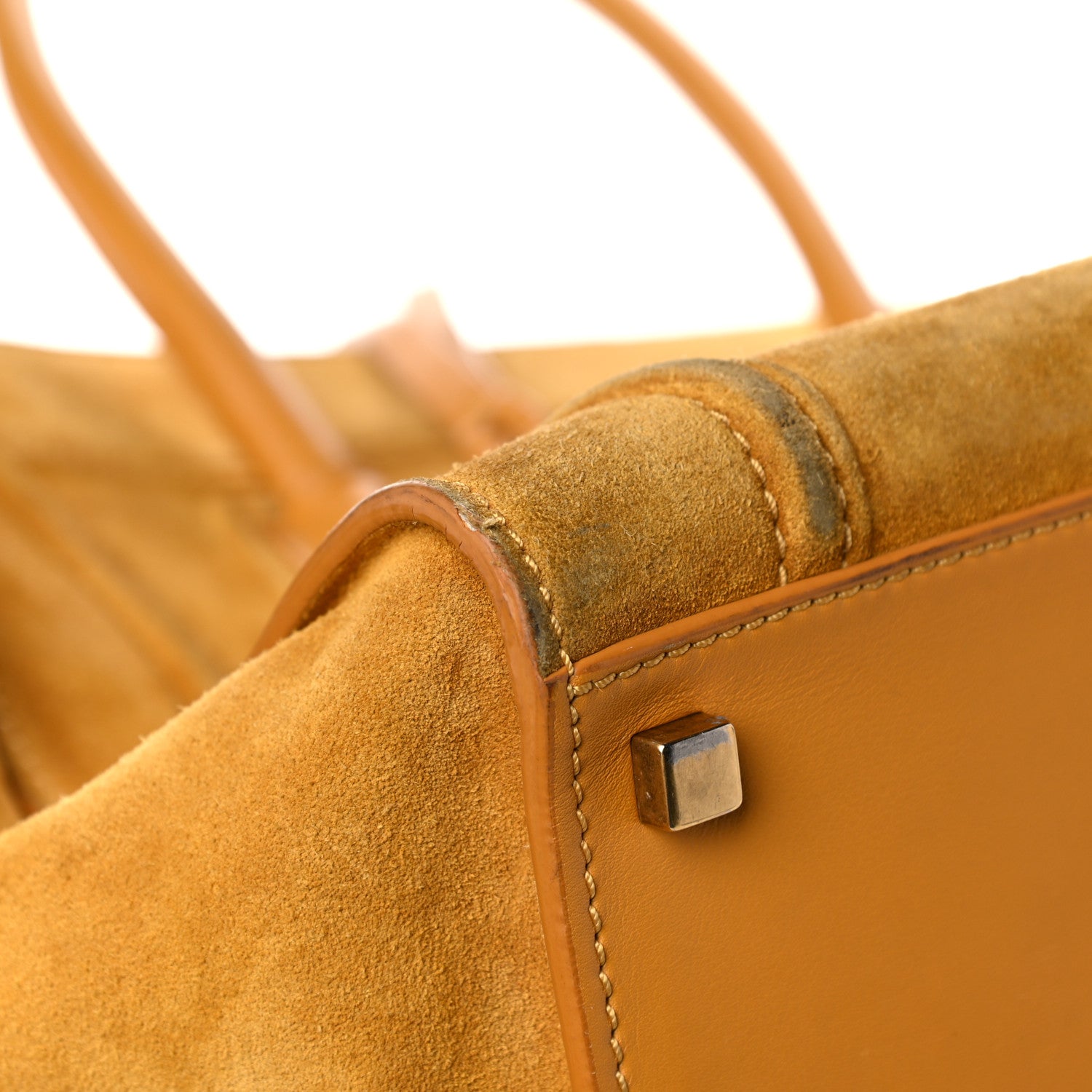 Celine Suede Medium Phantom Luggage Amber 10 of 29