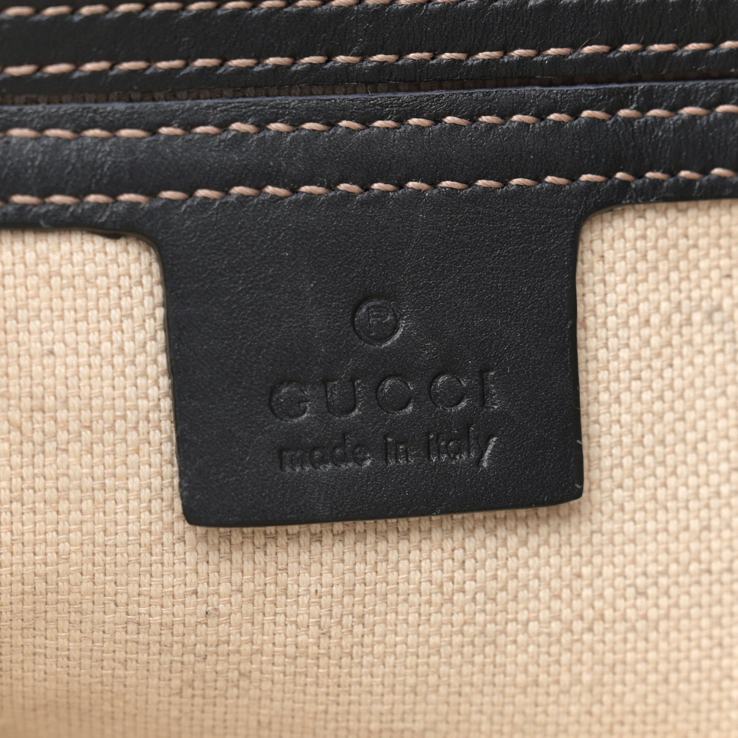 Gucci GG Supreme Monogram Small Flat Side Zip Messenger Bag Beige Blue 6 of 11