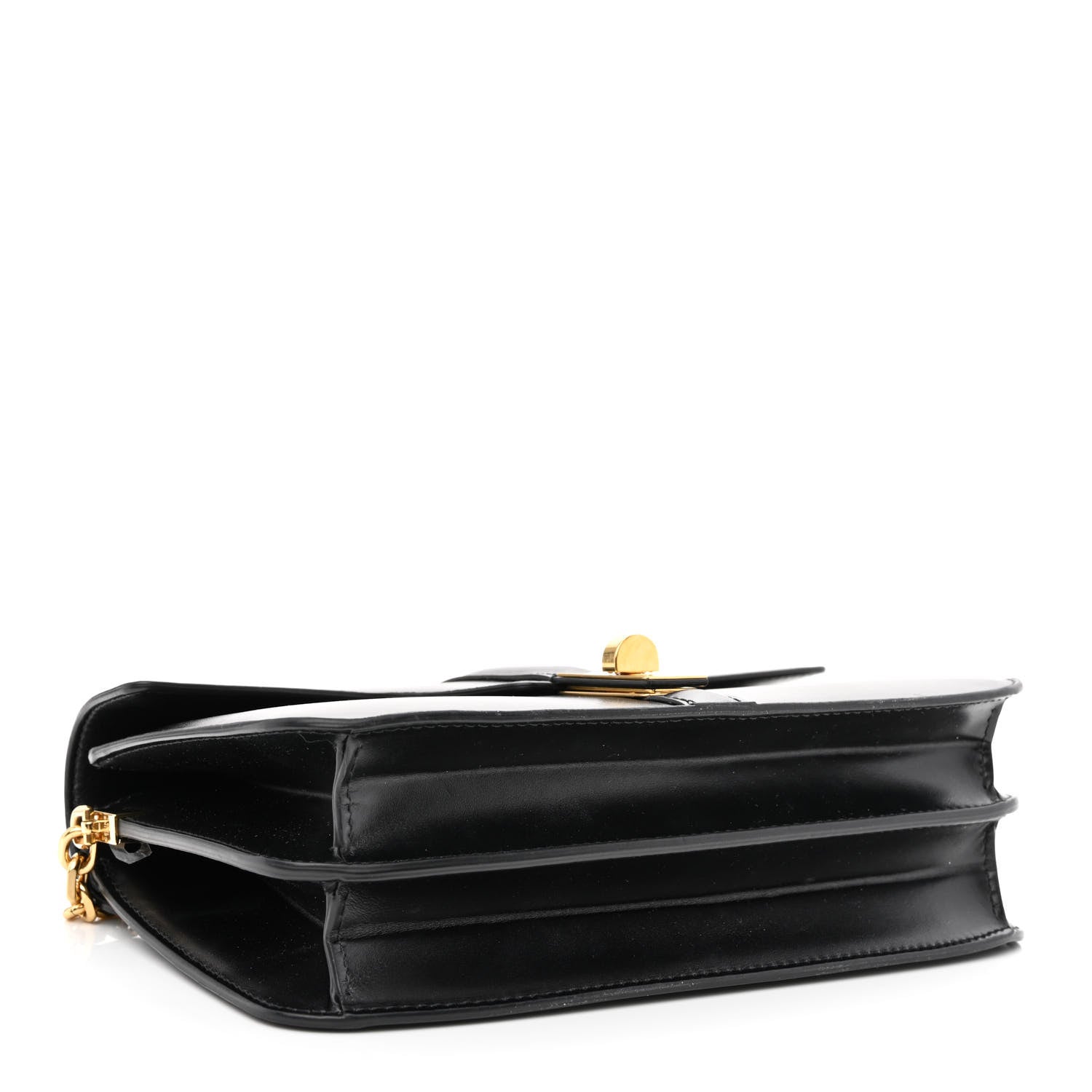 Celine Satinated Calfskin 16 Chain Bag Black 4 of 11