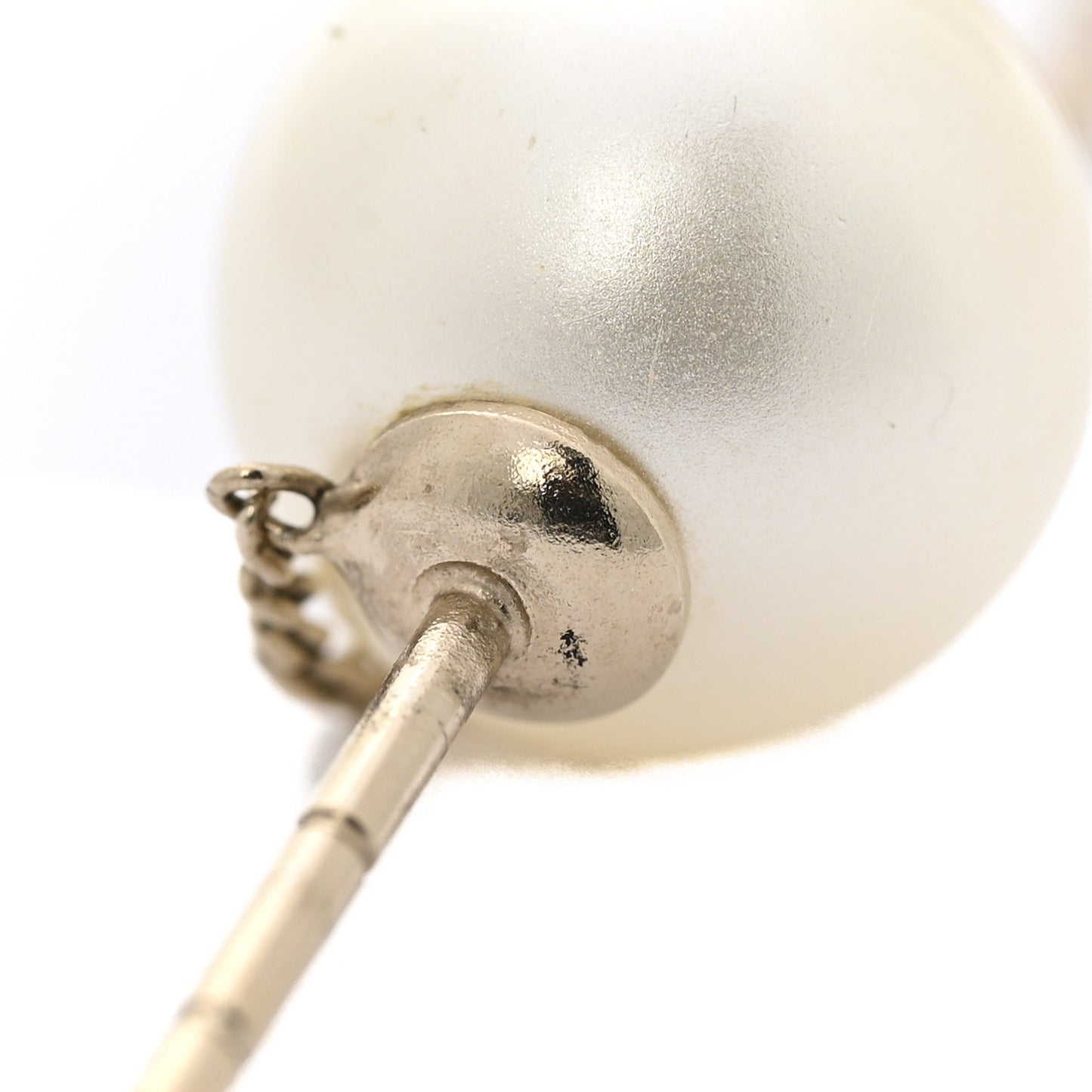 Pearl CC Drop Earrings Gold