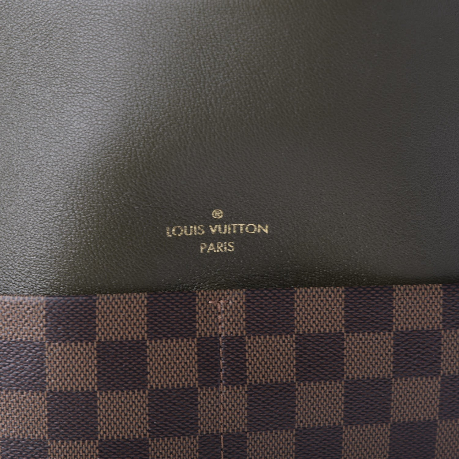Louis Vuitton Damier Ebene Calfskin Maida Khaki 7 of 13