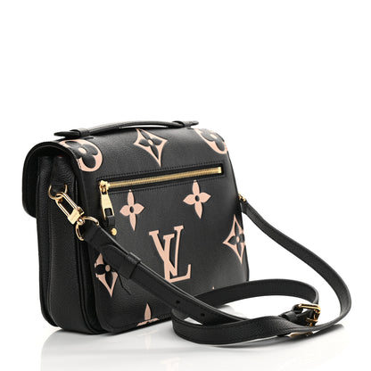 Louis Vuitton Empreinte Monogram Giant Pochette Metis Black Beige 3 of 10
