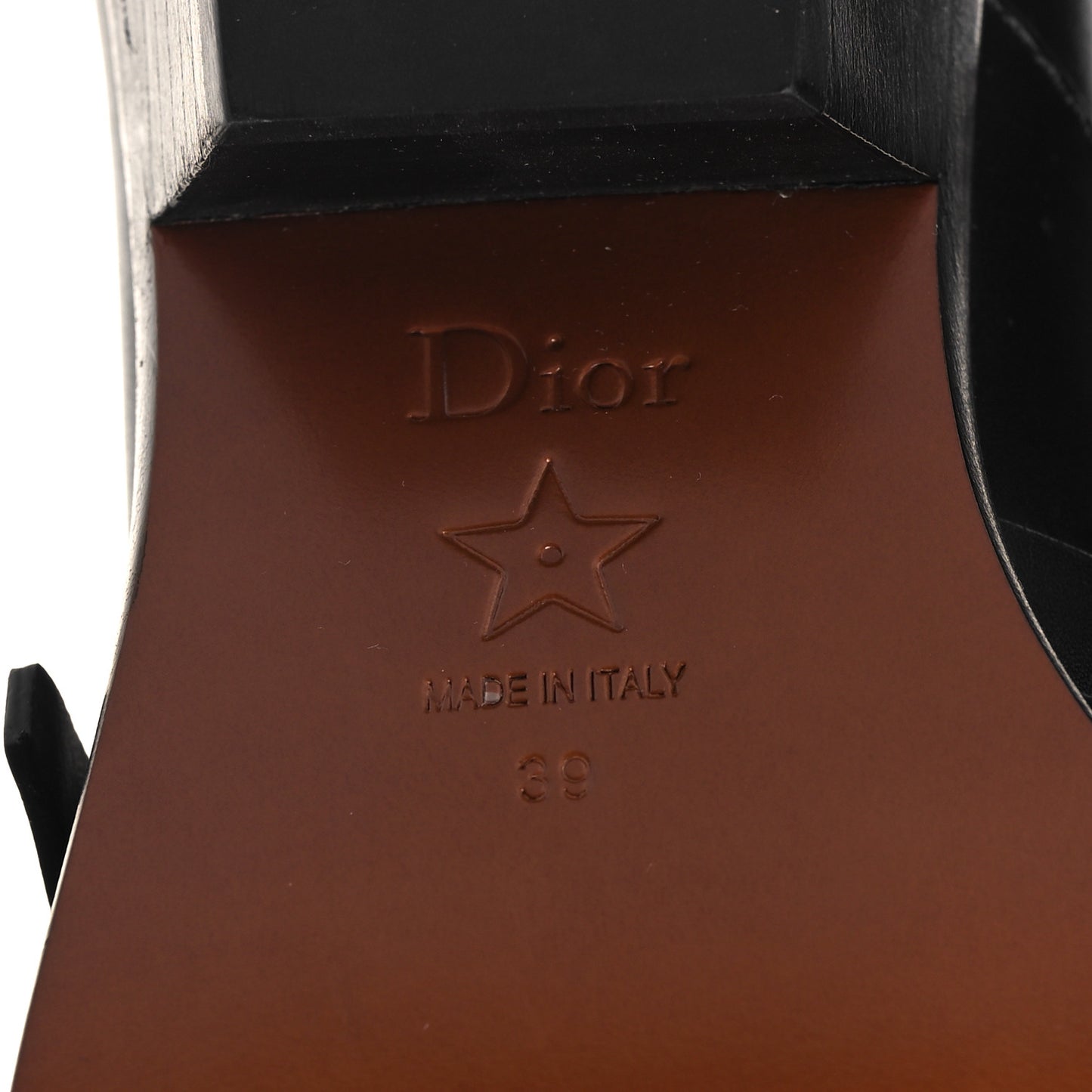 Calfskin Diorsaddle Boots 39 Black