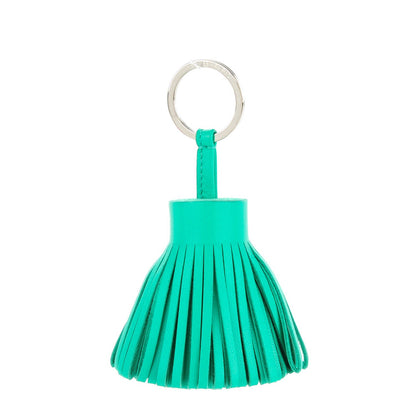 Hermes Lambskin Carmen Tassel Key Holder Menthe 1 of 5