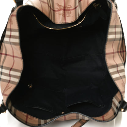 Burberry Haymarket Check Small Canterbury Tote Black 5 of 14