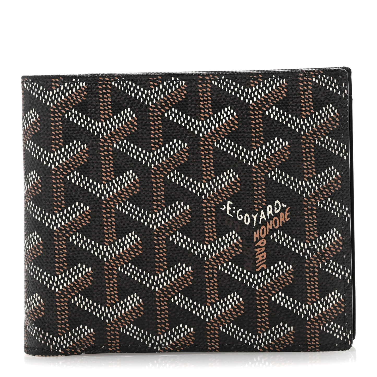Goyardine Saint Florentin Bi-Fold Wallet Black Yellow