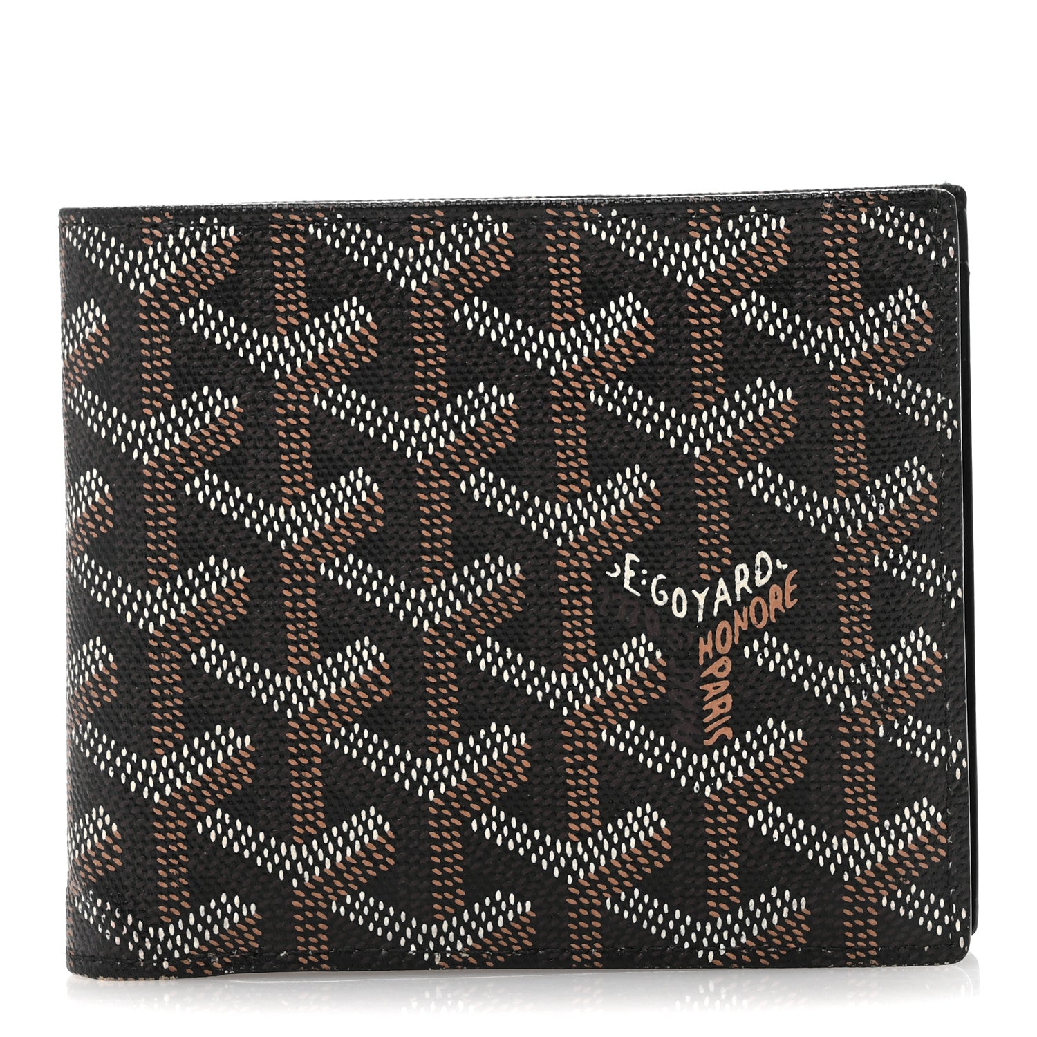 Goyard Goyardine Saint Florentin Bi-Fold Wallet Black Yellow 1 of 10