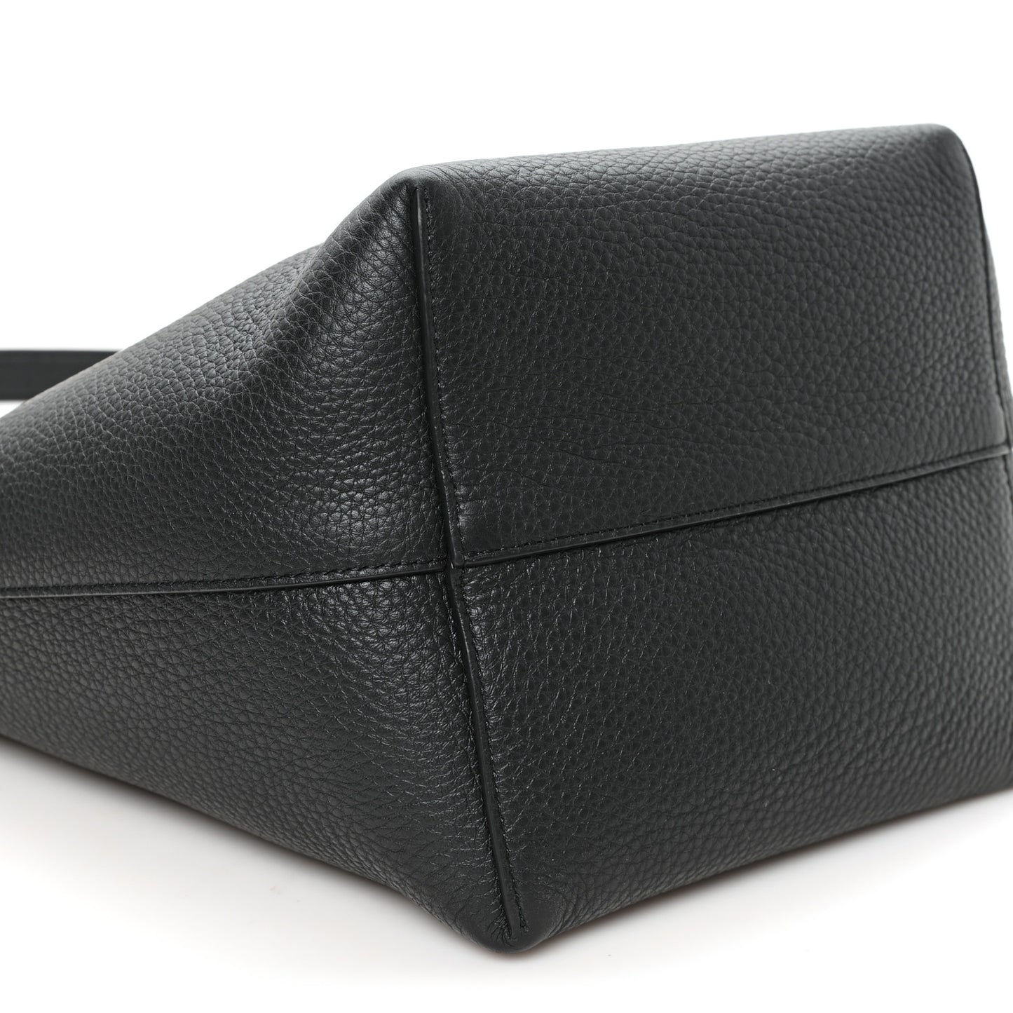 Grained Calfskin Medium N/S Park Tote Black