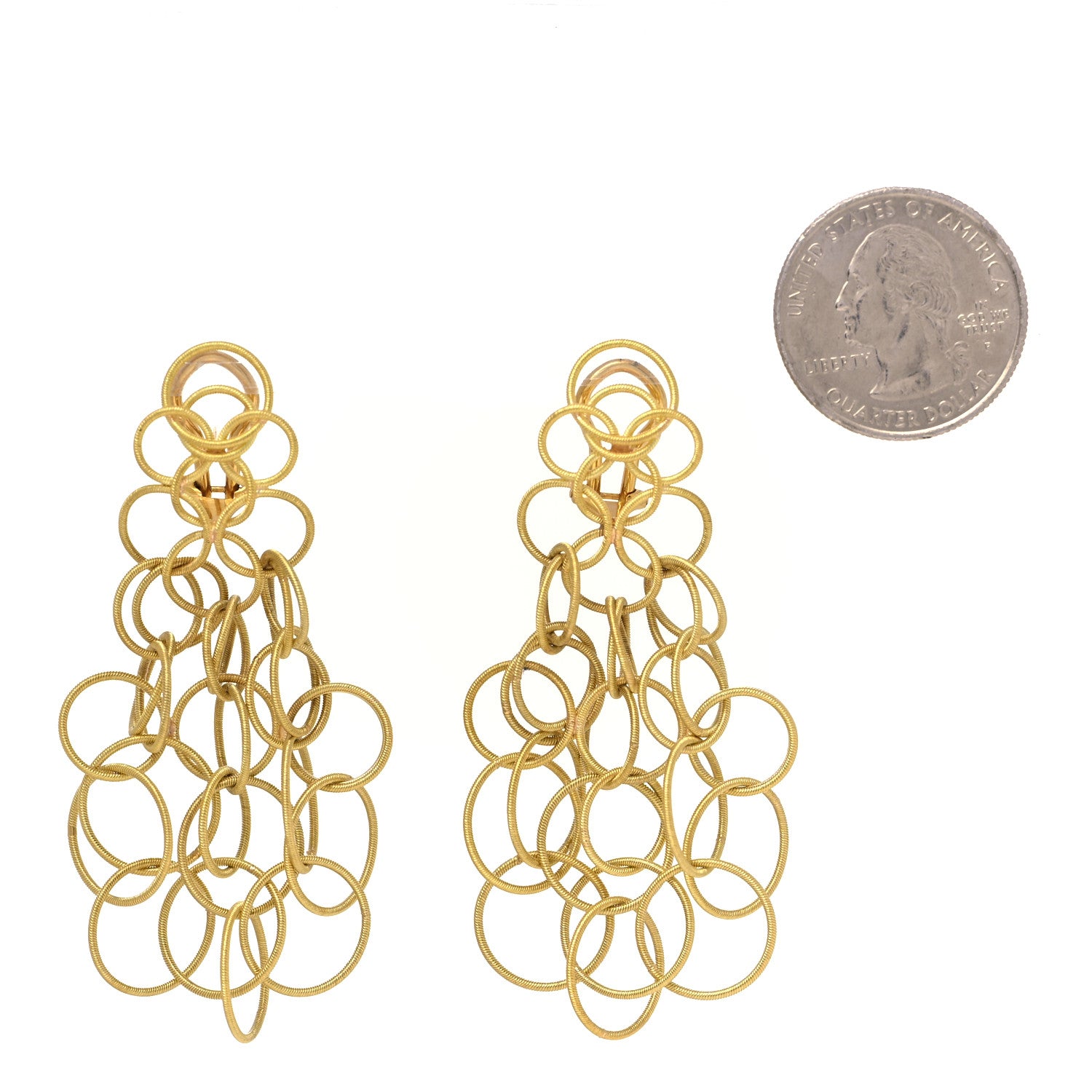 Buccellati 18K Yellow Gold Hawaii Drop Earrings 2 of 3