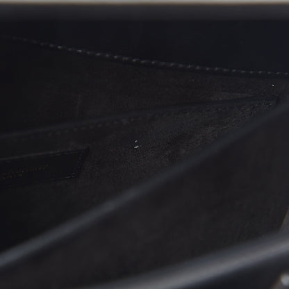 Saint Laurent Calfskin Medium Monogram Sunset Black 15 of 17