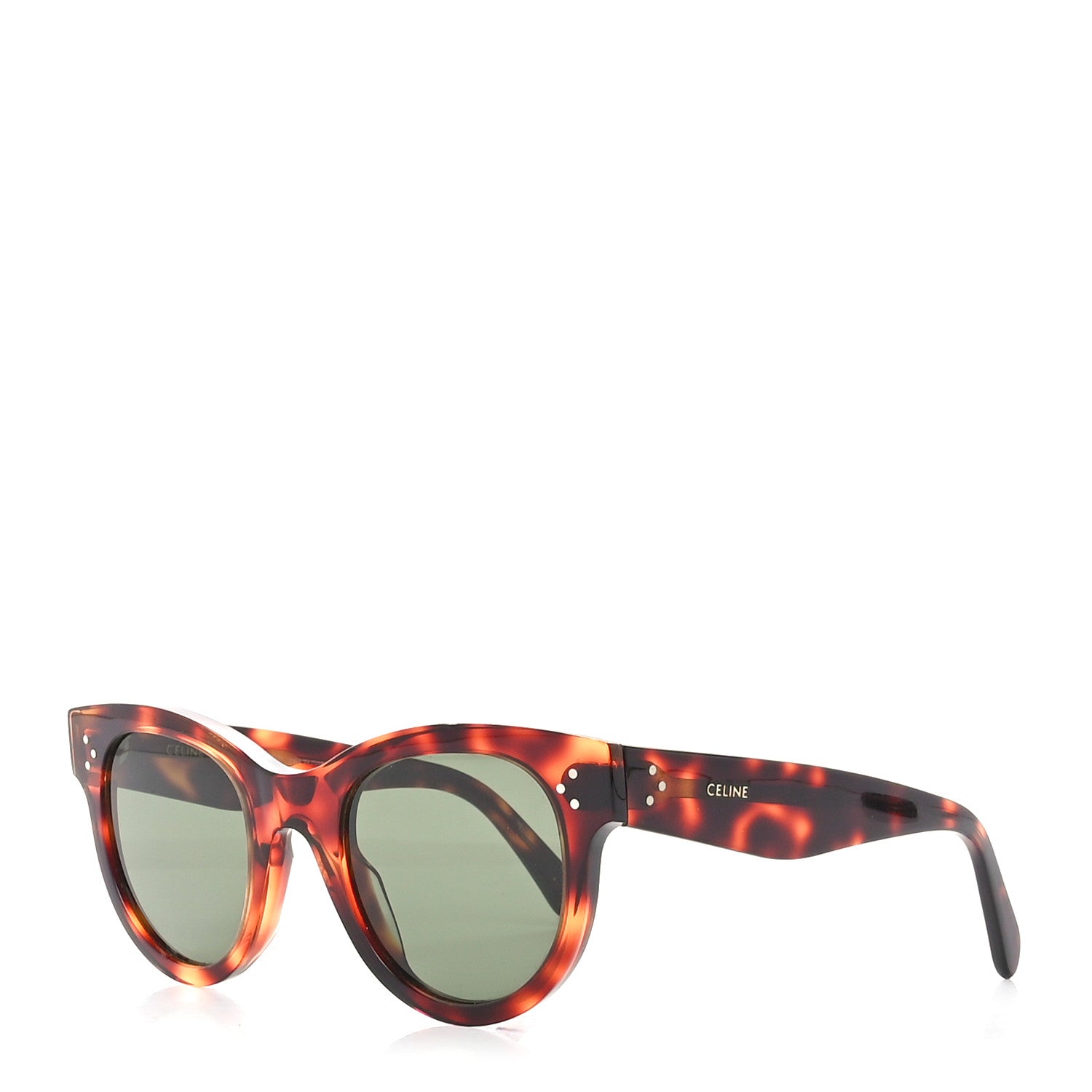 Celine Acetate Round Sunglasses CL4003IN Tortoise 1 of 7
