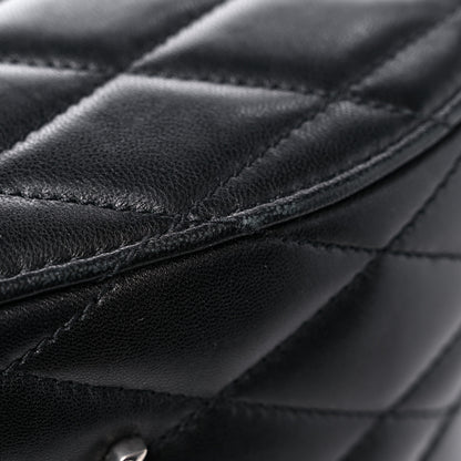 Saint Laurent Lambskin Quilted Monogram June Box Bag Black 12 of 12
